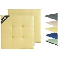 TOM TAILOR Stuhlkissen DOVE CHAIRPAD Outdoor Sitzkissen, 40 x 40 cm in Gelb