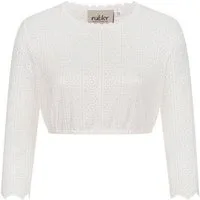 Nübler Dirndlbluse Dirndlbluse Langarm Julia in Creme von Nübler