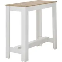 Stolkom Sp.z.o.o. Bartisch Modesto Küchentisch, Bistrotisch, Stehtisch Küche, BxHxT 115x103x50 cm, Grozügige Fläche, Stabiler Halt, Tischplatte melaminbeschichtet