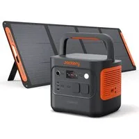 Jackery Stromerzeuger 2000 v2 Tragbare Powerstation mit 200W Solarpanel, 4400 in kW, (2042Wh), Solargenerator mit 2200W Ausgang, LiFePO4 Akku für Camping, Off-Grid