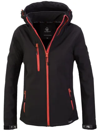 Rock Creek Jacke Schwarz meliert