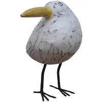 Deko-Impression Tierfigur Freche, witzige Möwe Statue maritimes Deko-Objekt Holz Handarbeit (1 St)