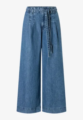 MORE & MORE - Lyocell-Denim Culotte blau - Gr. - 34