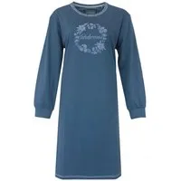 Tenderness Nachthemd Damen Jersey Schlafshirt langer Arm Bündchen (1-tlg) Baumwolle