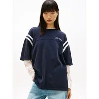 Tommy Jeans Kurzarmshirt TJW OVS VARSITY SS TEE