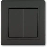 Aling Conel Lichtschalter PRESTIGE-Line Serienschalter Schwarz Soft Touch (Packung), VDE-zertifiziert