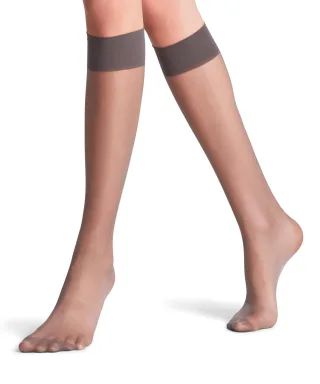 FALKE - FALKE Seidenglatt 15 DEN Damen platinum - Gr. - 40.5