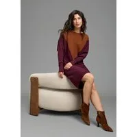 Laura Scott Strickkleid zweifarbig, aus weicher Baumwollmisch-Qualität
