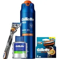 Gillette Rasierset ProGlide Power, 8-tlg., Geschenk-Set, Starter-Kit, Spar-Pack