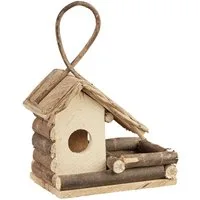 relaxdays Vogelhaus Dekoratives Vogelhaus zum Aufhängen
