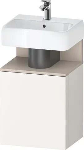 Duravit Qatego Waschtischunterbau wandhängend Weiß Supermatt 440x350x645 mm - QA4076L91840000 QA4076L91840000