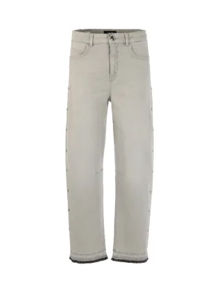 Marc Cain Collections - Jeans RUMA mit Nieten-Details grey - Gr. - 34