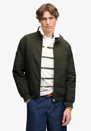 Superdry - Campus Gepolsterte Harrington-Jacke surplus goods olivgrün - Gr. - M