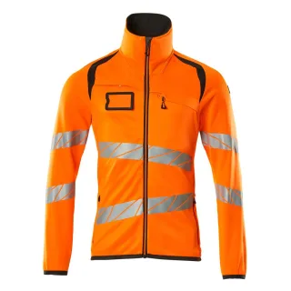 MASCOT Herren Fleecepullover mit Reißverschluss ACCELERATE SAFE Hi-vis Orange / Dunkelanthrazit 4XL - 19103-315-1418-4XL