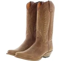 Sendra Boots 2073 Pico 023 Herren Westernstiefel Braun Cowboystiefel Rahmengenähter Herren Westernstiefel