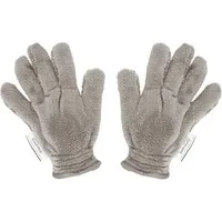 Das Blaue Wunder® SOFT Hand Staubhandschuh Mikrofasertuch (2er Set, Super Soft und Super Flauschig mit extra langen Fasern)
