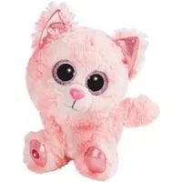 Glubschis Schlenker Katze Dreamie, Kuscheltier rosa, 15 cm