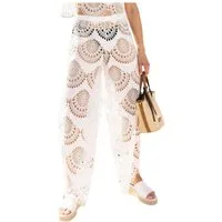 Nina Von C. Strandhose Modische Beachhose Lochmuster (1-tlg) Modisches Design