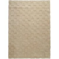 LeGer Home by Lena Gercke Teppich Esmé, Hochflor-Teppiche, weich, Boho, rechteckig, Höhe: 23 mm, Hoch-Tief-Struktur, Uni, Kästchen, Wohnzimmer, Schlafzimmer, Esszimmer