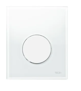 Tece loop Urinal-Betätigungsplatte m. Kart. Gl. weiß glzd. T. weiß glzd., 9242650 9242650