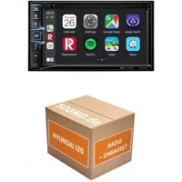 JUST SOUND best choice for caraudio Autoradio Einbauset Alpine Alpine INE-W611D Hyundai i20 GB Autoradio (RDS, AM/FM Radio, Animiertes Display, Freisprecheinrichtung, 2 DIN)
