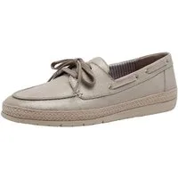 Tamaris Removable Sock aus Leder kein Absatz 1-23651-44 Schnürschuh Removable Sock