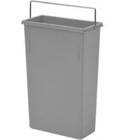 Hailo Einbaumülleimer Hailo Inneneimer 7 Liter 1068909 signalgrau mit Henkel