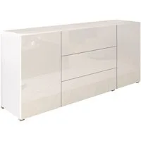 Home affaire Sideboard BERLIN, Moderne grifflose Kommode Breite 150 cm, 4 Schubkästen/ 2 Türen