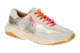 Paul Green Damen Halbschuhe 5463-01 PG 5420 grau shell/platino Velourleder Mi...