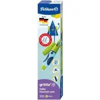 Pelikan Füllfederhalter Füller Griffix grün Rechtshänder 1 Patrone P2GRR 805674