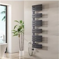 MEYKOERS Elektrischer Badheizkörper Elektro Handtuchtrockner Mit Thermostat Höhe:140cm, Breite: 40/50/60cm