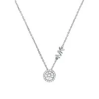 MICHAEL KORS Kette mit Anhänger Schmuck Geschenk Silber 925 Halsschmuck PREMIUM, mit Zirkonia (synth)