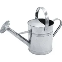 Spetebo Gießkanne Zink Gießkanne silber - 5 L (1 Gießkanne, 1-tlg., Gießkanne), Kleine Pflanzen Gießkanne aus Zink mit 5 Liter Fassungsvermögen