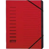 Otto Office Organisationsmappe Standard, Sammelmappe mit 7 Fächern, DIN A4