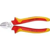 VDE-Seitenschneider mit Hüllenisolierung, 160mm, Schneid-Zange rot/gelb