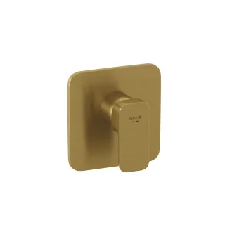 KLUDI-RENON Unterputz-Brause-Einhandmischer, Feinbau-Set mit Funktionseinheit Brushed Gold 42755N075