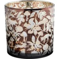 Next Kerzenhalter Windlicht aus geätztem Glas, Herbst