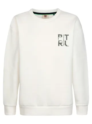 Petrol Industries - Boys Sweater Round Neck Print White Frost - Gr. - 164