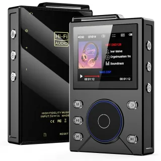 HIFI-02 HiFi Audio Player DSD256 Hard Decode Lossless Music Player bluetooth LDAC 3000mAh Zinc Alloy Body Portable MP3 P