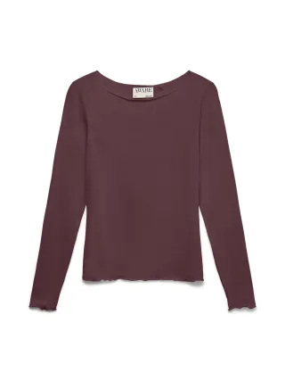 Aware - AWGLESHA LS BOATNECK TOP NOOS Catawba Grape - Gr. - L