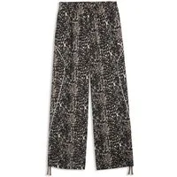 PUMA Trainingshose SPORT ANIMAL RELAXED AOP WIDE LEG WOVEN PANTS mit Eingrifftaschen, normale Länge, aus Polyester