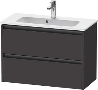 Duravit Ketho.2 Waschtischunterbau wandhängend Graphit Supermatt 810x390x549 mm - K25256080800000 K25256080800000