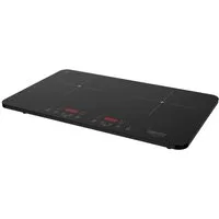 Camry Doppel-Induktionskochplatte CR 6514 Induktionsherd mit 2 Kochzonen, Touch-Bedienung, LCD-Display, Kindersicherung, Topferkennung, Glaskeramik, schwarz