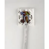 Xavax Anschlussstück Stromkabel 1,5 m H05VV-F Weiß, flexibel für Elektroherd, 5x2,5