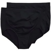 Ulla Popken Slip Mama Maxislips 2er-Pack Baucheinsatz Seamless