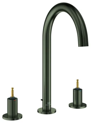 GROHE 3-Loch-Waschtisch-Batterie Atrio Private C. 20593 für Hebelgriffe satin graphite, 20593MG0 20593MG0