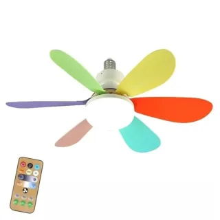 Tevorex 40W Ceiling Fan LED Light E27 Bulb Base with Remote Control for Dimming, 85-265V Wide Voltage Suitable for Livin