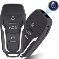 SpionProfi Überwachungskamera 64GB Mini Kamera Autoschlüssel Video Ton Aufnahme Auto Haus (Innenbereich, Außenbereich, 1-tlg., Versteckte Kamera Mini Spycam Spion Cam für Haus, Auto, Zimmer)