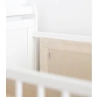 Loolay Babybett Bettumrandung Mesh atmungsaktiv 120x60/140x70 cm für Gitterbett, 2-tlg. Set 5 mm Netzstoff Schutz Klettverschluss europäische Stoffe