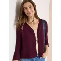 CECIL Shirtjacke Offene 3/4-Arm Jacke im Ajour-Look